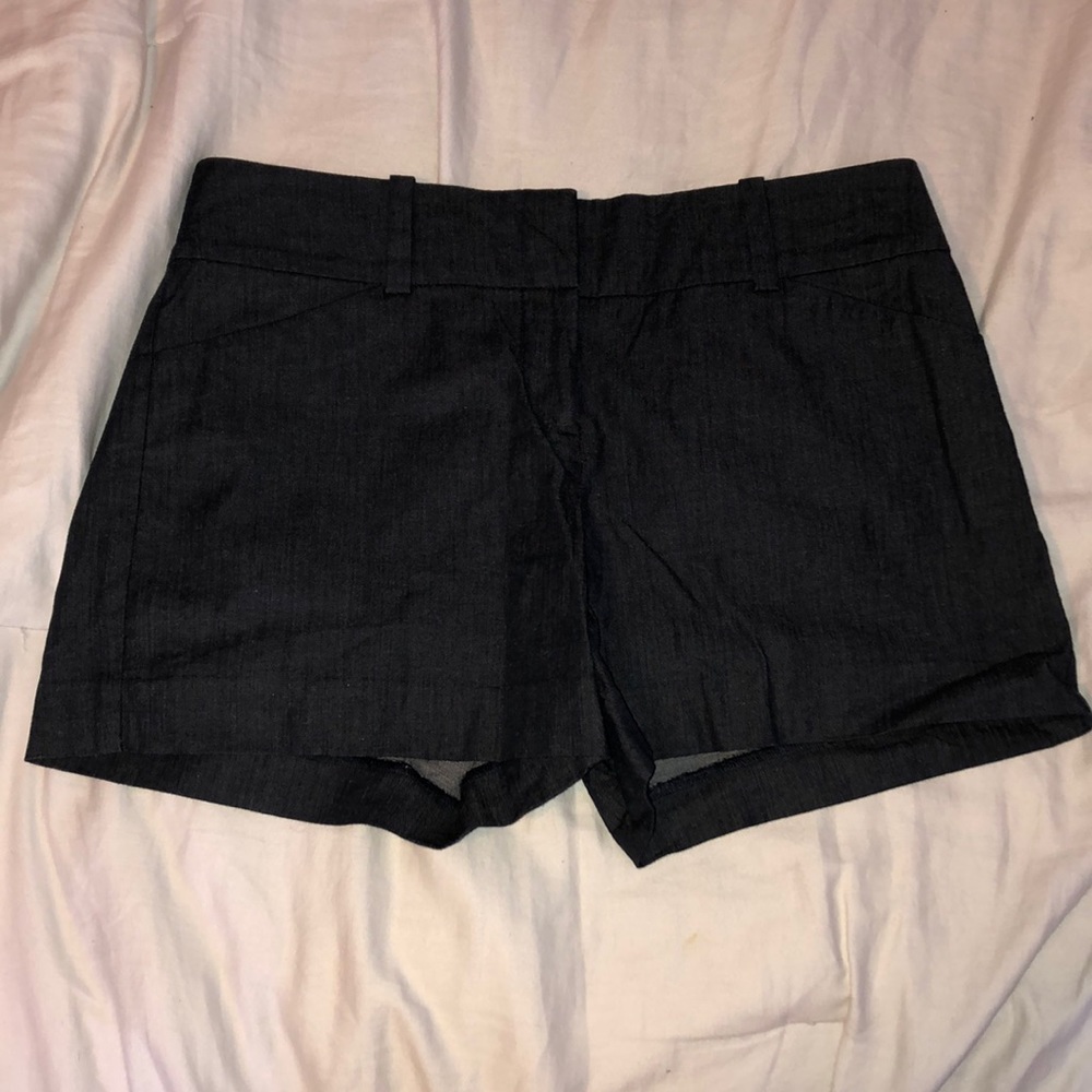 Petite charcoal gray shorts